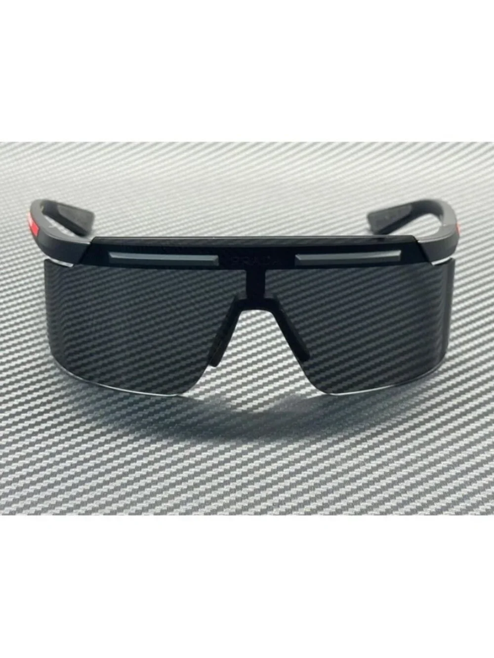 New Prada Linea Rossa Men Matte Black Sunglasses 60-21-130